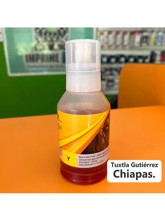 127 ML. DE TINTA UNIVERSAL AMARILLO 1
