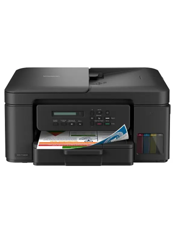Multifuncional Tinta Continua Brother DCPT730DW, impresión dúplex, 27 ppm negro/23 ppm color, USB 2.0, Wifi 2.4/5Ghz, cama plana color tamaño carta 4
