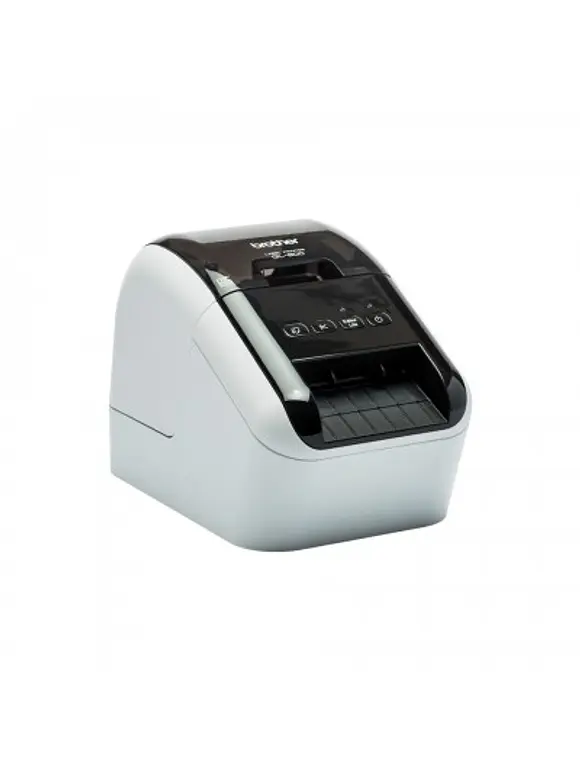 Impresora de etiquetas Brother QL800, térmica directa, USB, imprime etiquetas de papel de hasta 2.4 pulgadas de ancho y hasta 93 etiquetas/minuto 2