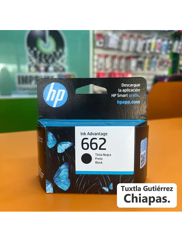 CARTUCHO DE TINTA HP 662 NEGRO ORIGINAL 1
