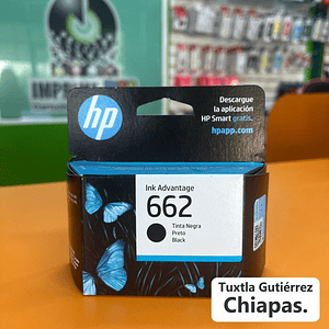 CARTUCHO DE TINTA HP 662 NEGRO ORIGINAL