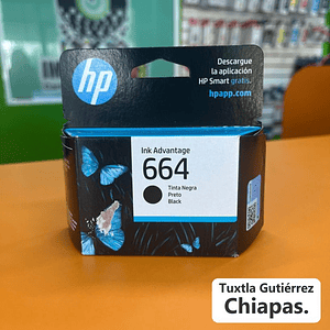 CARTUCHO DE TINTA HP 664 NEGRA ORIGINAL