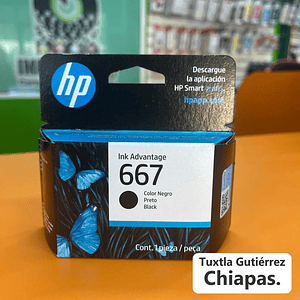 CARTUCHO DE TINTA HP 667 NEGRO ORIGINAL