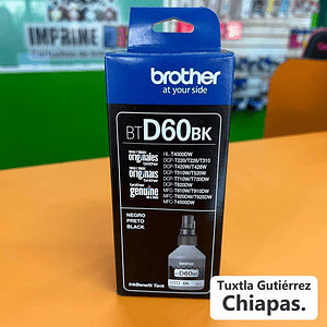 Botella de Tinta Brother BTD60BK, Negro original