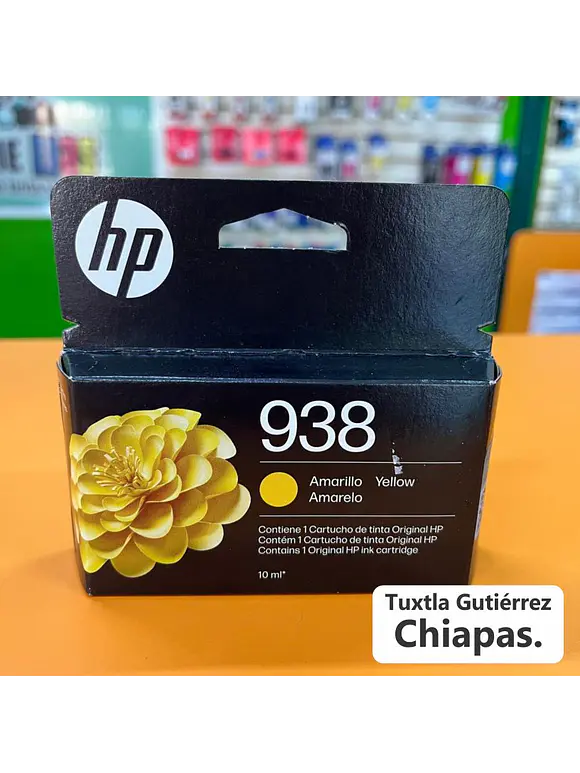CARTUCHO DE TINTA HP 938 AMARILLO, ORIGINAL 1