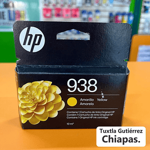 CARTUCHO DE TINTA HP 938 AMARILLO, ORIGINAL