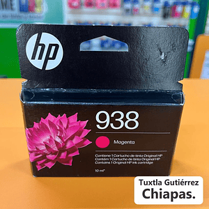 CARTUCHO DE TINTA HP 938 MAGENTA, ORIGINAL