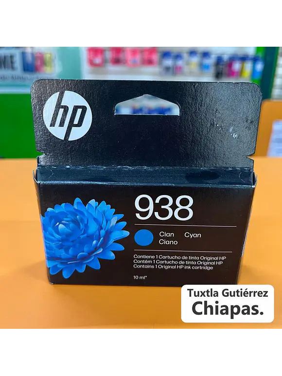 CARTUCHO DE TINTA HP 938 CIAN, ORIGINAL 1