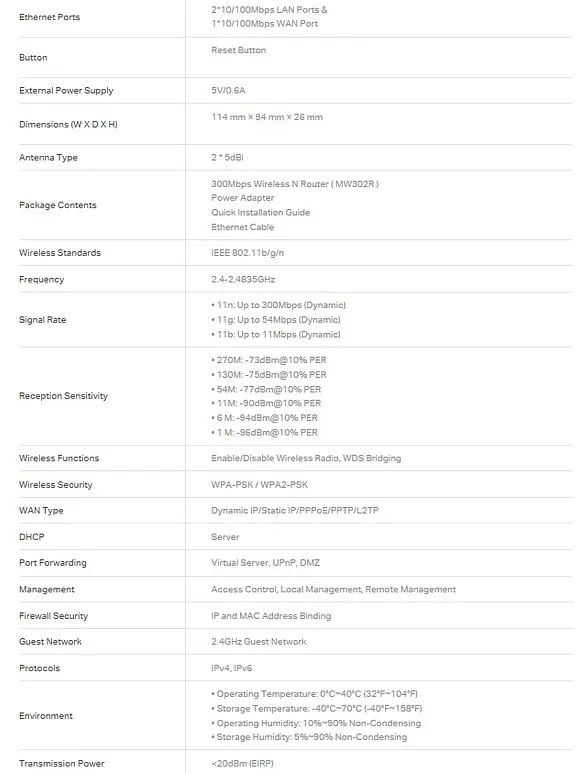 ROUTER INALÁMBRICO N MULTIMODO A 300MBPS MERCUSYS MW302R CON COBERTURA AMPLIA Y WIFI MÁS RÁPIDO EN CADA DISPOSITIVO 5
