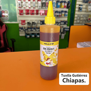 250 ML DE TINTA GENERICA DYE ALPHA INK PARA EPSON AMARILLA