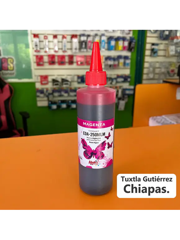250 ML DE TINTA GENERICA DYE ALPHA INK PARA EPSON MAGENTA 1