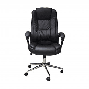 Silla Ejecutiva Naceb Technology Negro NA-0930N, Ejecutiva, Asiento acolchado, Negro, Vinipiel