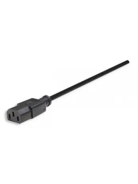 Cable de alimentación estándar para, Macho/Hembra 1.8 m. Negro. 2