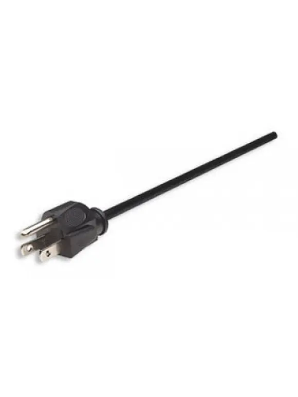 Cable de alimentación estándar para, Macho/Hembra 1.8 m. Negro. 3