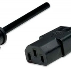 Cable de alimentación estándar para, Macho/Hembra 1.8 m. Negro.