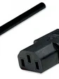 Cable de alimentación estándar para, Macho/Hembra 1.8 m. Negro. - Miniatura 1