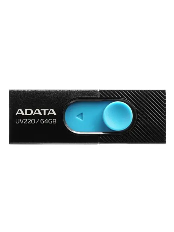 Memoria USB ADATA AUV220-64G-RBKBL, Azul / Negro, 64 GB, USB 2.0 3