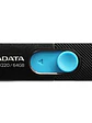 Memoria USB ADATA AUV220-64G-RBKBL, Azul / Negro, 64 GB, USB 2.0 - Miniatura 3