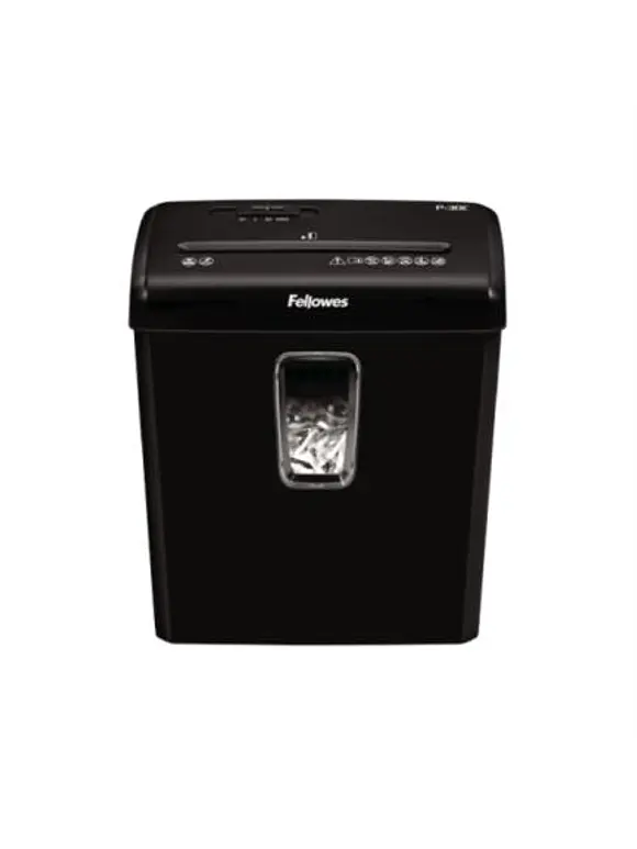 Trituradora Fellowes Powershred P-30C Corte Cruzado 6 Hojas 4 Galones Color Negro 1