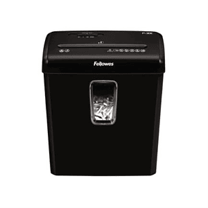 Trituradora Fellowes Powershred P-30C Corte Cruzado 6 Hojas 4 Galones Color Negro