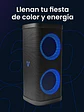 Bocina Vorago KSP-580 Bafle Karaoke speaker, Pantalla LCD, dos altavoces de 6.5 y 2 tweeters, aros con RGB, Micro SD, Bluetooth 5.0 - Miniatura 1
