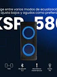 Bocina Vorago KSP-580 Bafle Karaoke speaker, Pantalla LCD, dos altavoces de 6.5 y 2 tweeters, aros con RGB, Micro SD, Bluetooth 5.0 - Miniatura 3