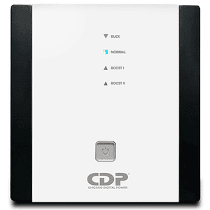 Regulador de Voltaje CDP R-AVR5008 5000VA/2500W AVR, 8 Salidas, 525 julios, Sistema de retardo de encendido, Proteccion Coaxial, 120 Vac