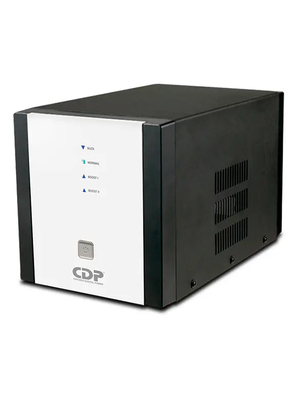 Regulador de Voltaje CDP R-AVR5008 5000VA/2500W AVR, 8 Salidas, 525 julios, Sistema de retardo de encendido, Proteccion Coaxial, 120 Vac 3