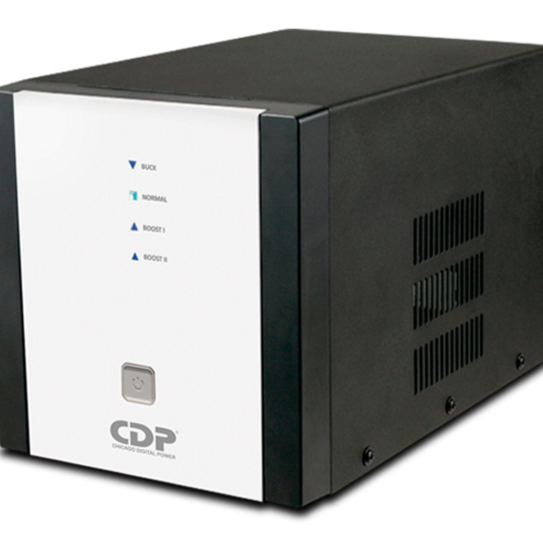 Regulador de Voltaje CDP R-AVR5008 5000VA/2500W AVR, 8 Salidas, 525 julios, Sistema de retardo de encendido, Proteccion Coaxial, 120 Vac 3