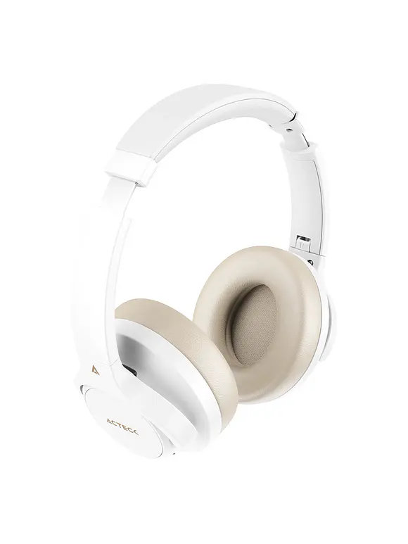 Audífonos Inalámbricos Bluetooth Hype Epic HP750 Acteck Elite Series Cancelación de ruido activo hibrido, Color Blanco. 4