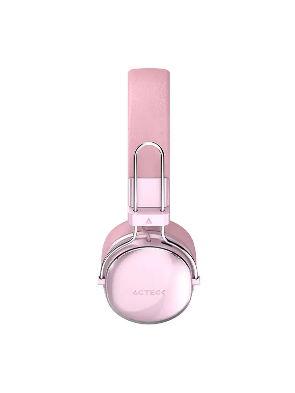 Audífonos Inalámbricos Bluetooth Luxe Chic HP710 Acteck Elite Series Duración de batería hasta 30h, Color Rosa. 2