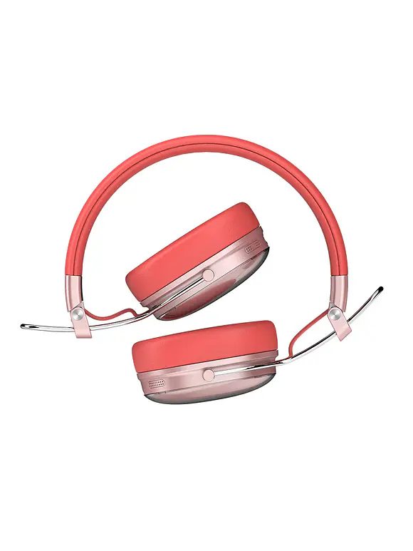 Audífonos Inalámbricos Bluetooth Luxe Chic HP710 Acteck Elite Series Duración de batería hasta 30h, Color Salmon. 3
