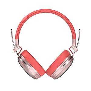 Audífonos Inalámbricos Bluetooth Luxe Chic HP710 Acteck Elite Series Duración de batería hasta 30h, Color Salmon.