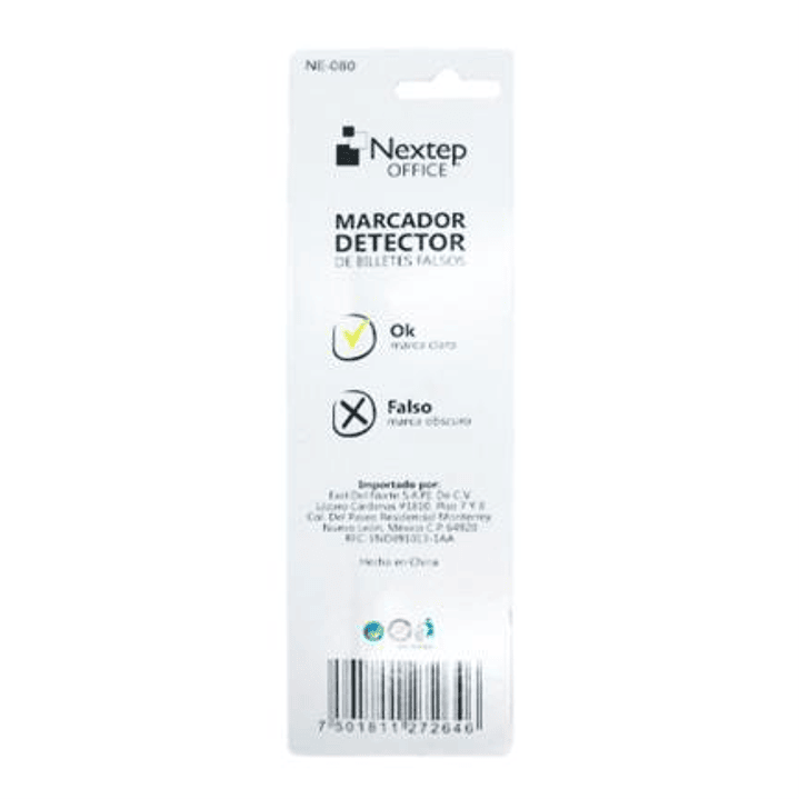 Marcador Nextep Detector de Billetes Falsos 3