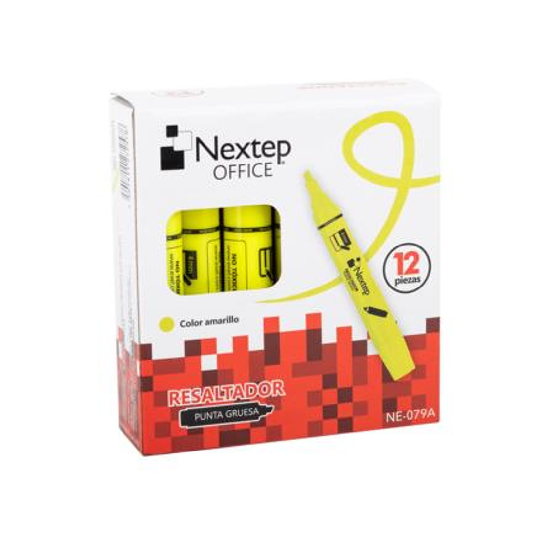 Marcador Nextep Resaltador Color Amarillo 3