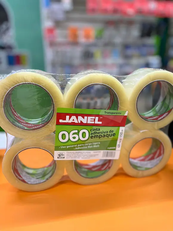 CINTA JANEL EMPAQUE TRANSPARENTE .048X150MTS 2