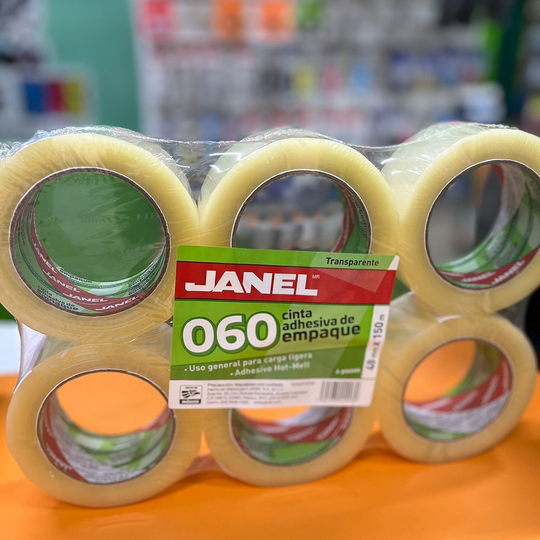 CINTA JANEL EMPAQUE TRANSPARENTE .048X150MTS 2