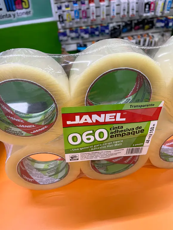 CINTA JANEL EMPAQUE TRANSPARENTE .048X150MTS 3