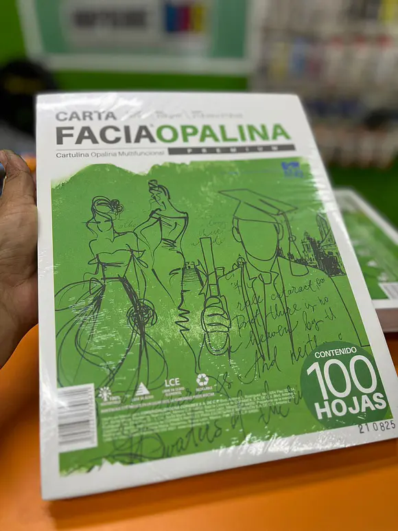 Cartulina Opalina Facia Carta Blanca C/100 225GR 3