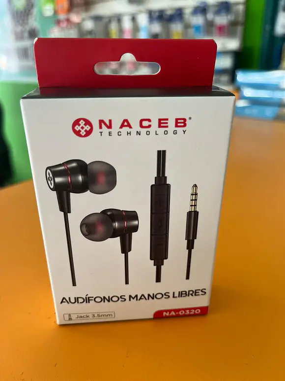 Naceb Audifonos In-Ear Aux Jack C/Control Na-0320 1