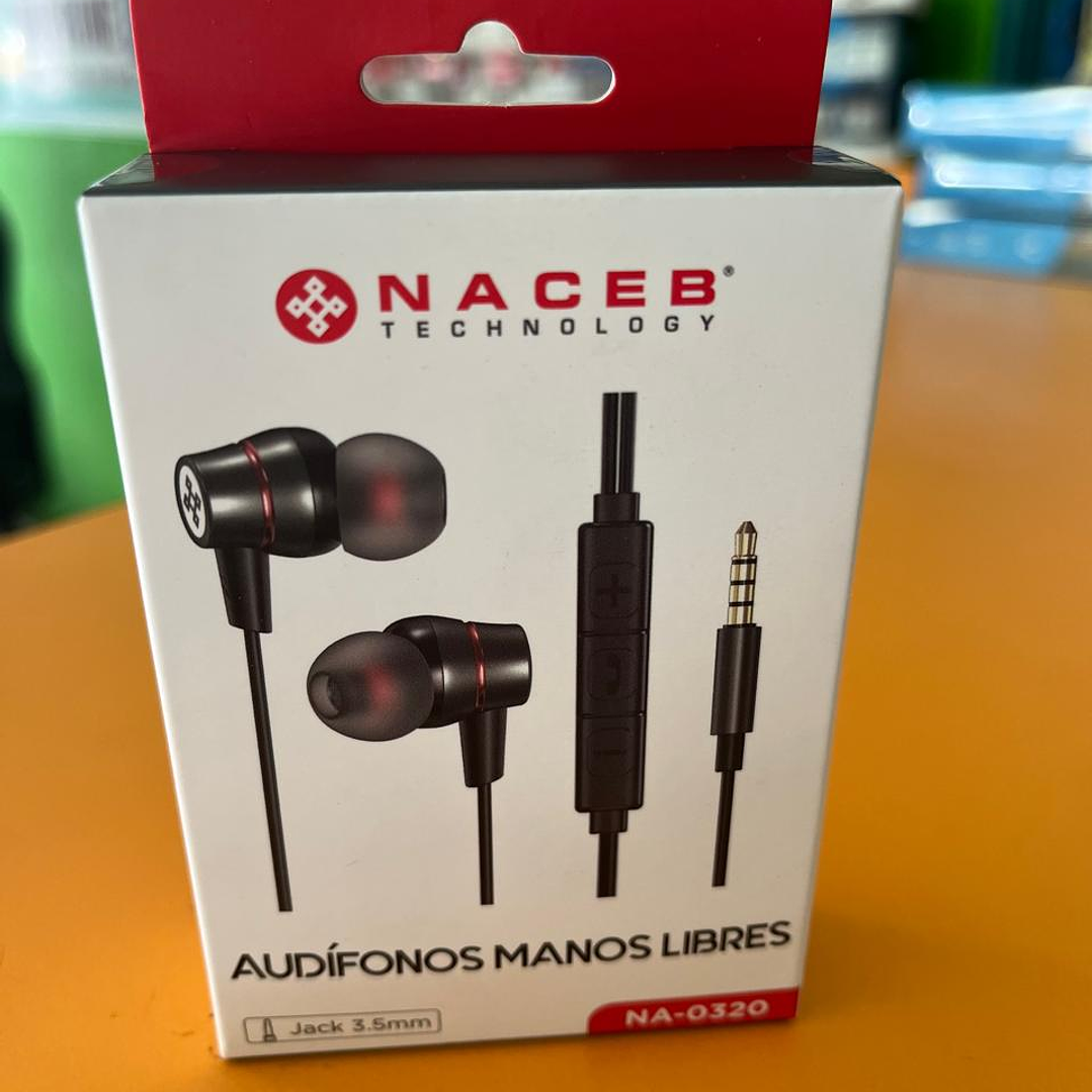 Naceb Audifonos In-Ear Aux Jack C/Control Na-0320 1
