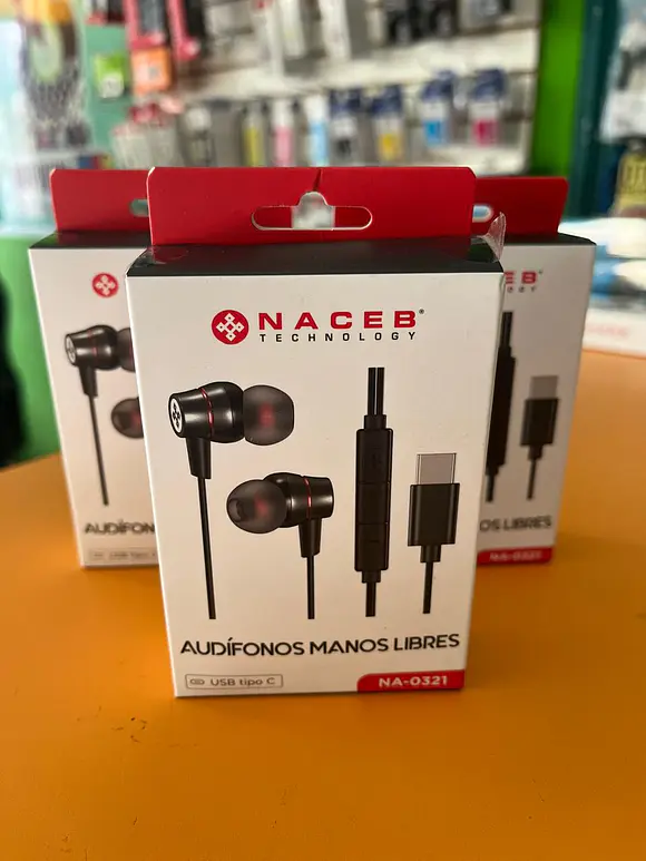 Naceb Audifonos In-Ear Usb-C C/Control Na-0321 1