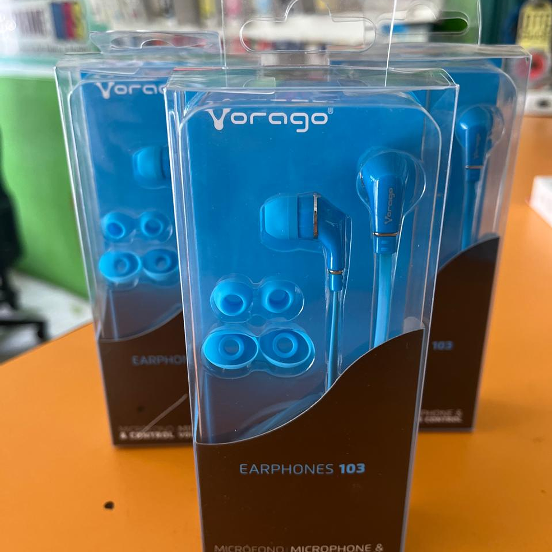Audífono VORAGO, Azul, 1,2 m, 3,5 mm 1