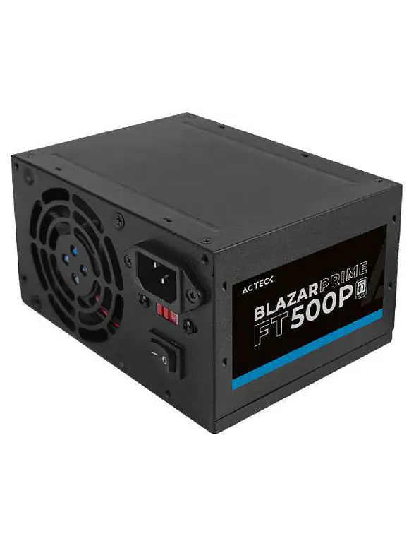Fuente de Poder Blazar Prime ACTECK FT500P 500W. Ventilador: 80Mm. 1