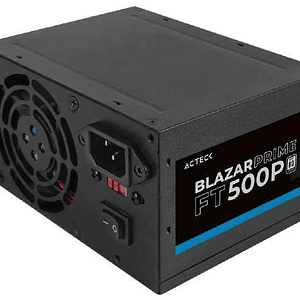 Fuente de Poder Blazar Prime ACTECK FT500P 500W. Ventilador: 80Mm.
