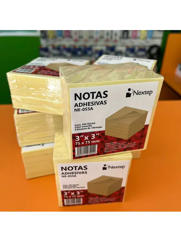 NOTAS ADHESIVAS AMARILLO, 3X3