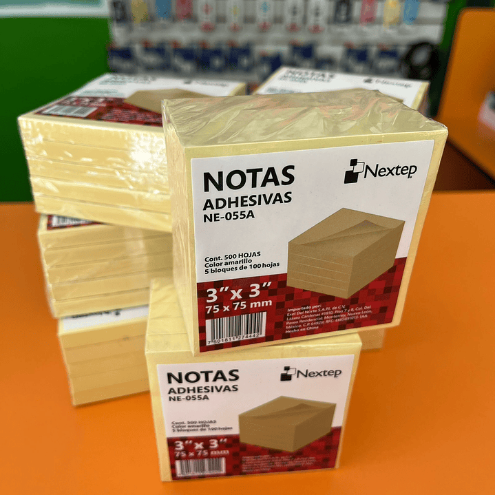 NOTAS ADHESIVAS AMARILLO, 3X3
