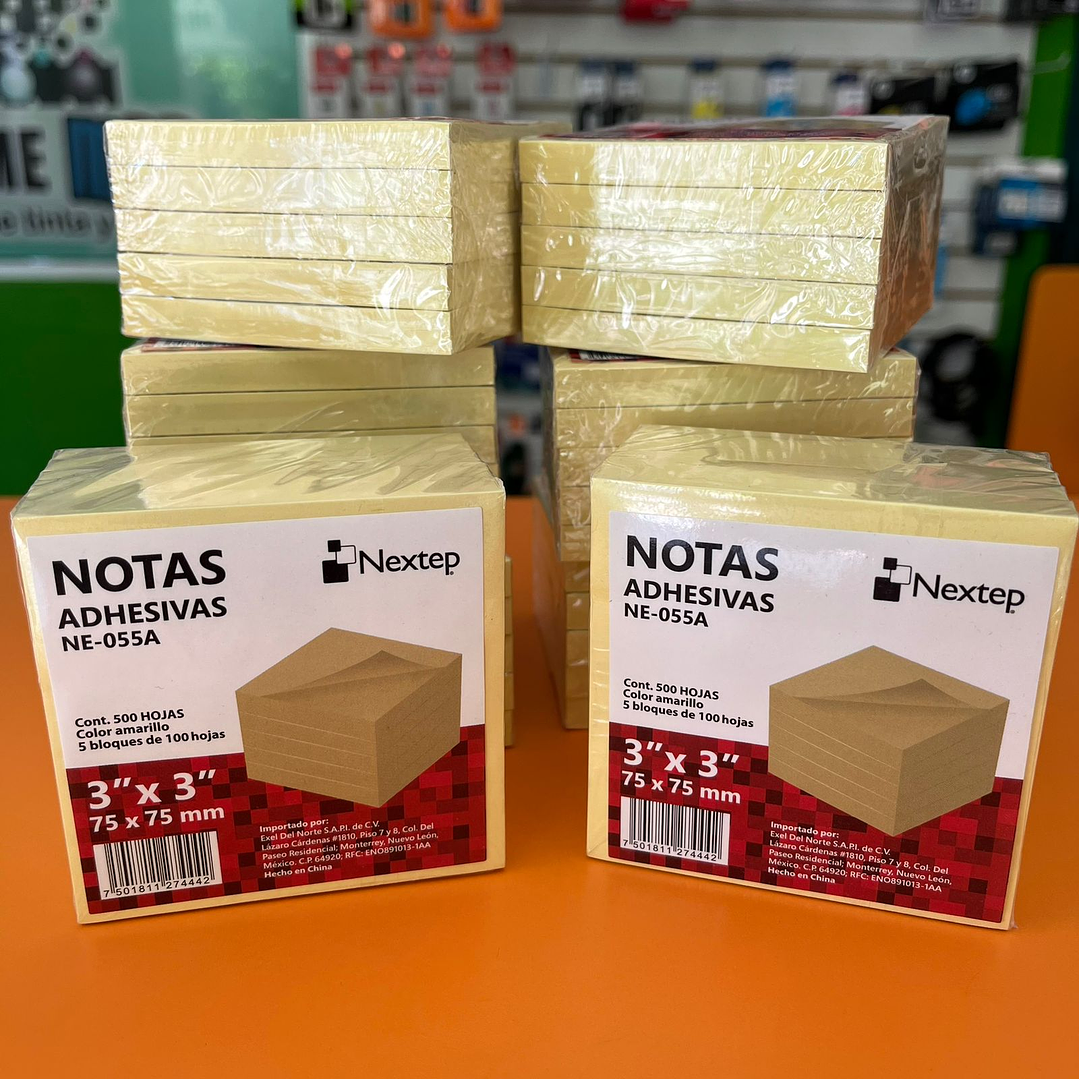 NOTAS ADHESIVAS AMARILLO, 3X3