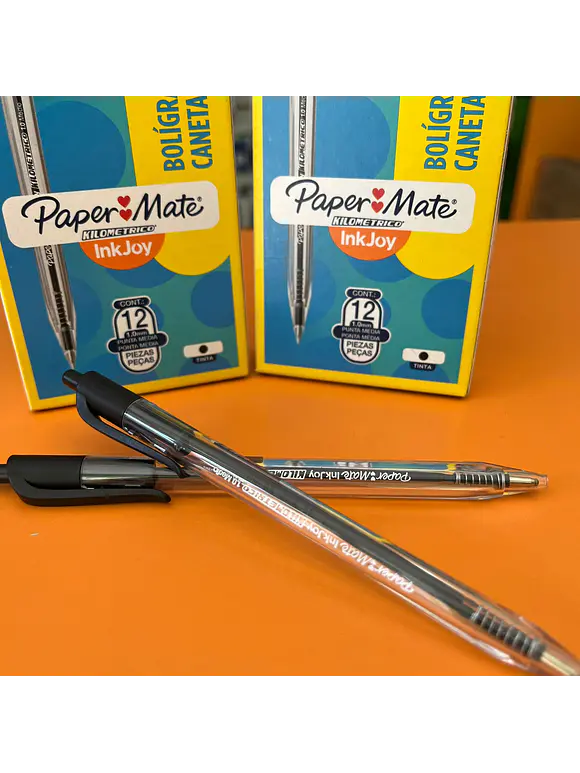 BOLIGRAFO PAPER MATE, KILOMETRICO RETRACTIL, NEGRO. 1
