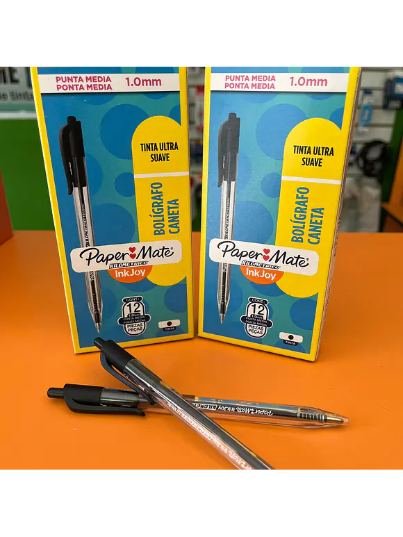 BOLIGRAFO PAPER MATE, KILOMETRICO RETRACTIL, NEGRO. 2